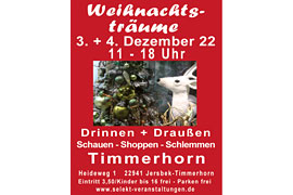 Plakat Weihnachtsträume Timmerhorn 2022