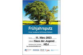 Plakat „Unser sauberes Schleswig-Holstein“ 2023
