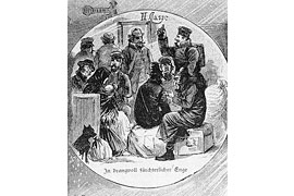 In drangvoll fürchterlicher Enge in der Eisenbahn © Eutiner Landesbibliothek