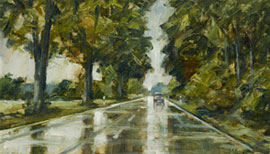 Michael Arp - Landstraße bei Ekenis 2007 © Nachlass des Künstlers