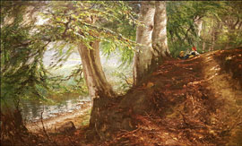 Hinrich Wrage – Buchenwald am Dieksee © Ostholstein-Museum Eutin