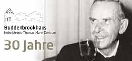 30 Jahre Buddenbrookhaus Thomas Mann Grafik © ETH-Bibliothek Zürich, Thomas-Mann-Archiv/Fotograf: Werner Beyeler/TMA 3576 