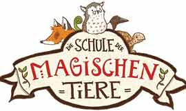 Logo „Die Schule der magischen Tiere“ © Carlsen Verlag, Illustrationen Nina Dulleck