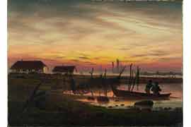 Casper David Friedrich – Küstenlandschaft im Morgenlicht 1816–1818 © Museum Behnhaus Drägerhaus, Foto: Michael Haydn