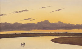 Carl Robert Kummer, Abendstimmung an der Elbe © Olrac Otro