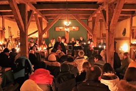 Adventsandacht Turmhügelburg Lütjenburg © Heinrich Ripke