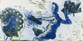 Markus Lüpertz, Ohne Titel, aus der grafischen Folge „Genesis“, 2022, Lithographie auf Büttenpapier, Foto Giulio Coscia, Mönchengladbach, © VG Bild-Kunst, Bonn 2023