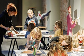 EHM Workshop in der Navigationsausstellung © Lena Morgenstern, Europäisches Hansemuseum