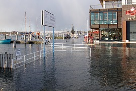 Hochwasser in Travemünde