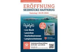 Plakat Seebrückeneröffnung Haffkrug