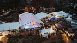 EISWELT SCHARBEUTZ 2024 Drohnenaufnahme Eisbahn © TALB Christian Schaffrath
