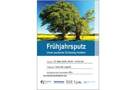 Plakat „Unser sauberes Schleswig-Holstein“ Travemünde 2025