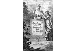 Titelbild des Vossischen Musenalmanachs von 1777 © Eutiner Landesbibliothek