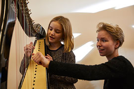 Harfen und Gitarrentage –Unterricht MHL © Ina Mortsiefer