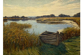 Carl Arp, Am Passader See, 1910, Öl auf Leinwand © Jürgen und Maria Elisabeth Rasmus Stiftung, Hamburg, Foto Sönke Ehlert