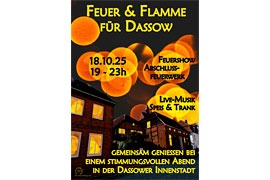 Plakat „Feuer und Flamme“ – Dassow