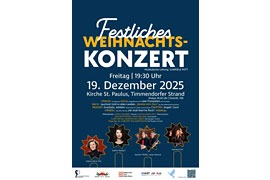 Plakat Weihnachtskonzert St. Paulus Timmendorfer Strand 2025