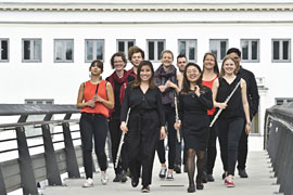 Flötenklasse mit Prof. Angela Firkins © Christine Rudolf