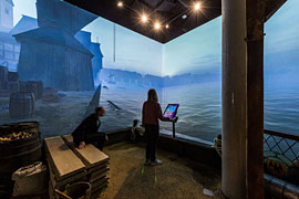 Blick in die atmosphärische Inszenierung »London um 1478« im EHM © Olaf 