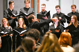 MHL-Kammerchor unter der Leitung von Prof. Johannes Knecht © Marcus Kaben