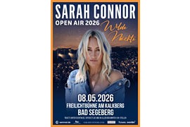 Plakat Sarah Connor – Freilichtbühne Bad Segeberg 2026