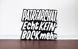 Demoschild „Patriarchat“ © Chris Campe