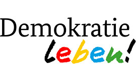 Logo Demokratie leben! © Bundesministerium für Bildung, Familie, Senioren, Frauen und Jugend