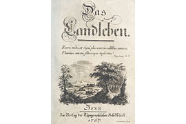 Christian Cay Lorenz Hirschfeld Titelblatt „Das Landleben“ von 1767