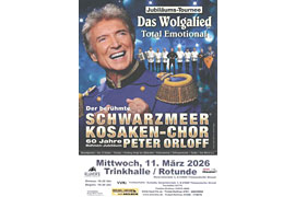 Plakat Peter Orloff & der Schwarzmeer Kosaken-Chor Jubiläums-Tournee 2026