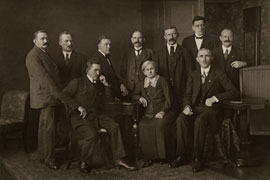 Repro 1926 –Historisches Bild des Ortsvorstandes von 1926 © IG Metall Lübeck