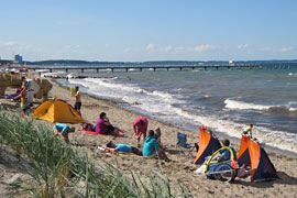 Strand in Niendorf an der Ostsee