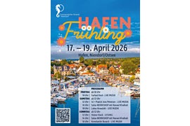 Plakat „Hafenfrühling“ in Niendorf an der Ostsee 2026