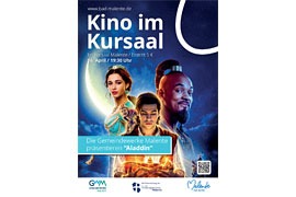 Plakat Kino im Kursaal Malente „Aladdin“
