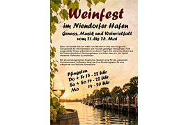 Plakat Weinfest Niendorfer Hafen 2026 © TSNT