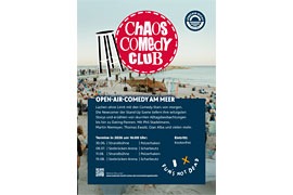 Plakat „Chaos Comedy Bucht“ 2026