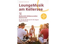 Plakat „LoungeMusik am Kellersee“ 2026