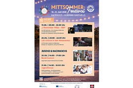 Plakat „Mittsommer-Festival“ in Haffkrug 2026