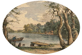 Eutiner See – Holzstich von Hinrich Wrage 1882 © Eutiner Landesbibliothek