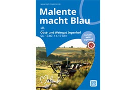 Plakat „Malente macht blau“ 2026 Ingenhof