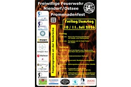 Plakat Promenadenfest der Freiwilligen Feuerwehr Niendorf 2026