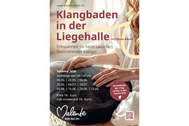 Plakat „Klangbaden in der Liegehalle“ Malente