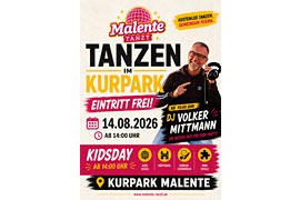 Plakat „Malente tanzt“ August 2026