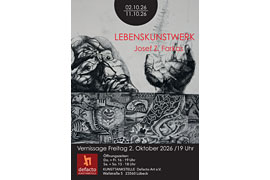 Plakat Ausstellung Josef Zoltan Farkas © Kunsttankstelle Lübeck