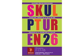 Plakat Ausstellung Skulpturen 2026 © Kunsttankstelle Lübeck